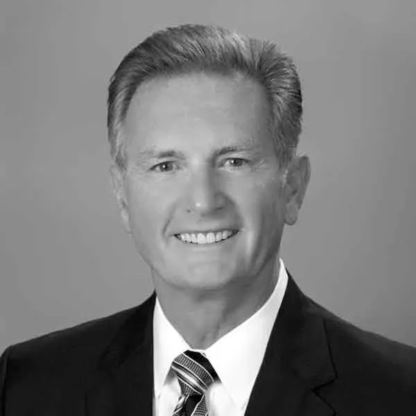 Black-and-white portrait of David Georges of Koning Health